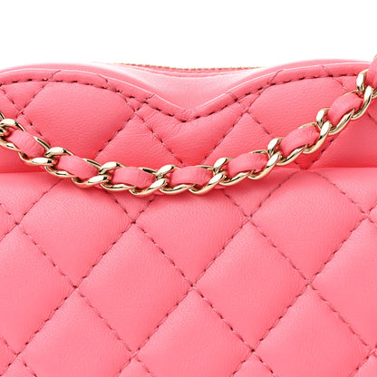 Chanel Lambskin Quilted CC In Love Heart Bag Pink 8 of 11