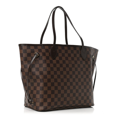Louis Vuitton Damier Ebene Neo Neverfull MM Rose Ballerine 4 of 12