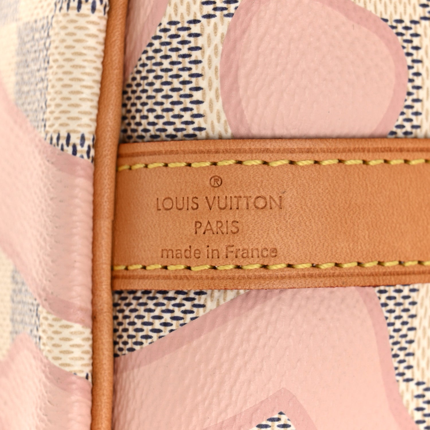 Louis Vuitton Damier Azur Tahitienne Speedy Bandouliere 30 Rose Ballerine 6 of 10