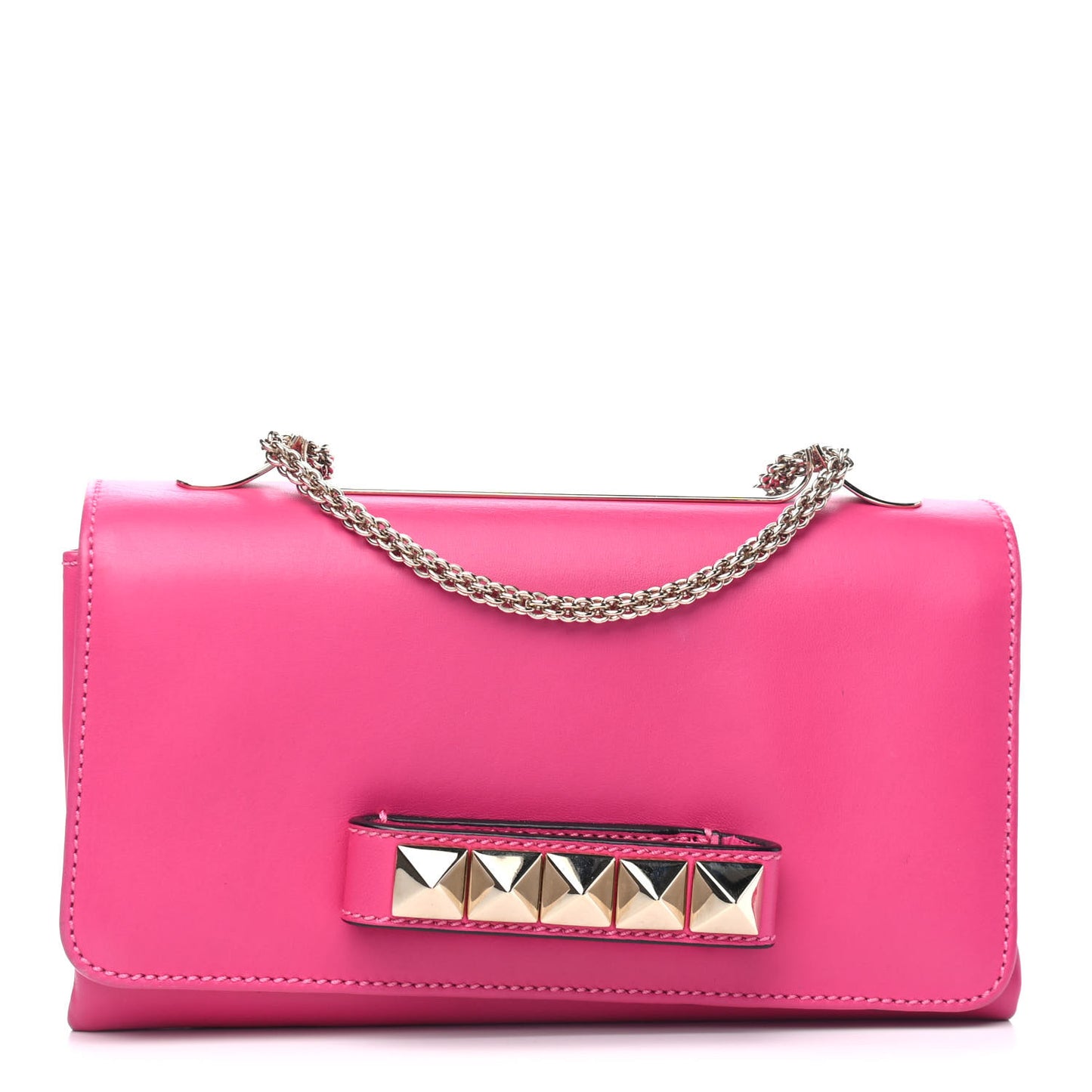 Calfskin Va Va Voom Shoulder Bag Pop Fuxia