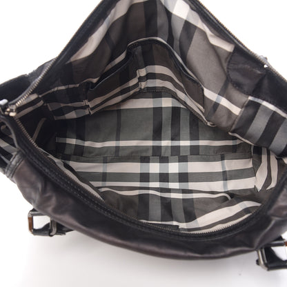 Burberry Prorsum Calfskin Studded Shoulder Bag Black 4 of 13