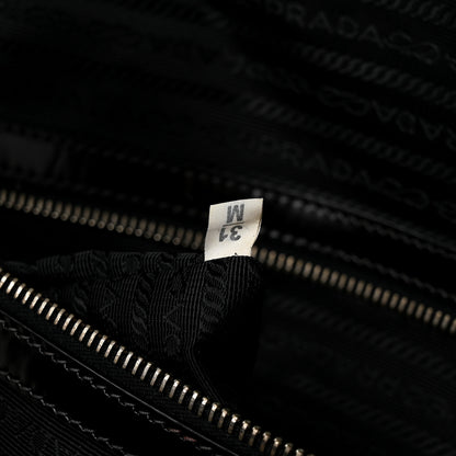 Prada Spazzolato Large Zip Around Briefcase Black 7 of 10