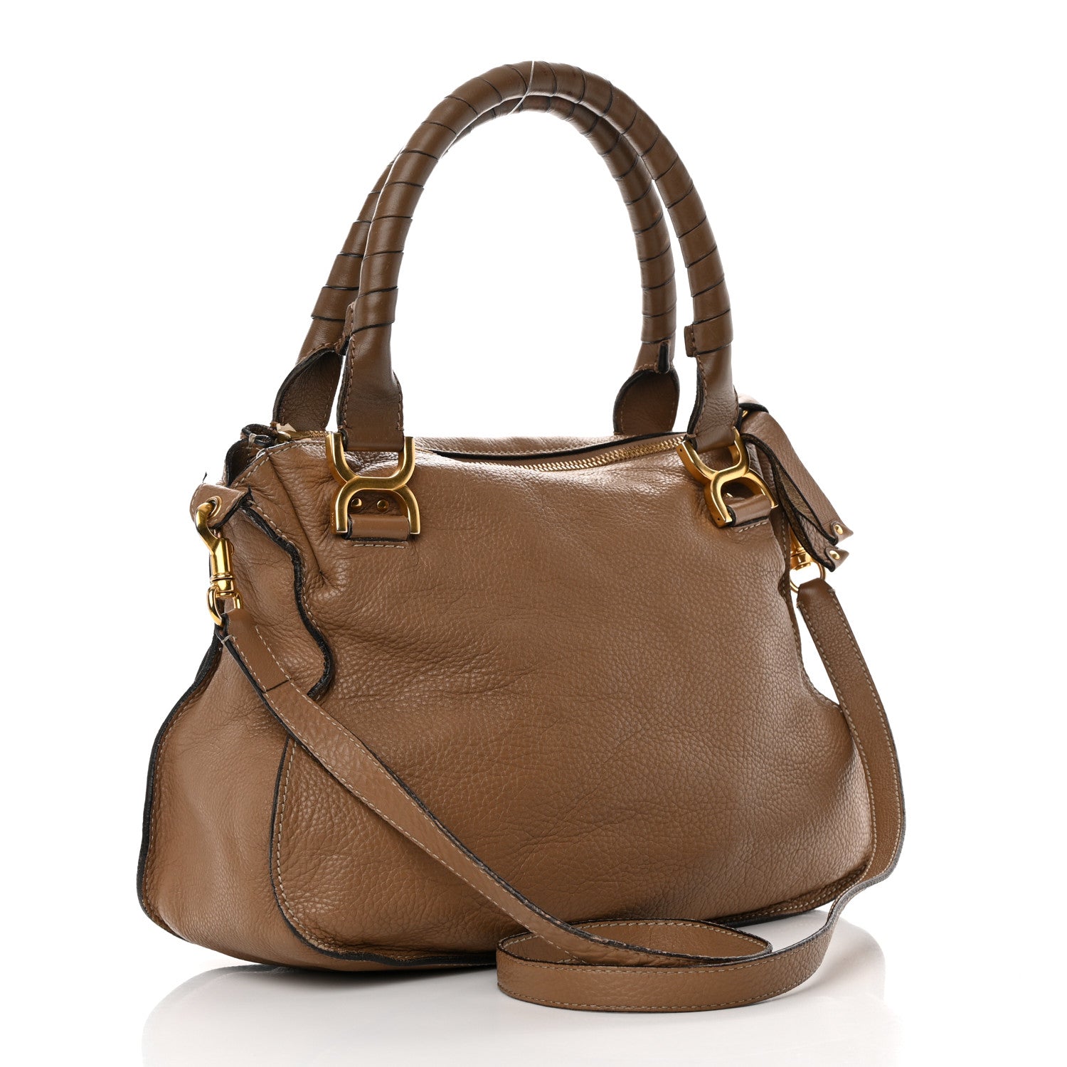 Chloe Calfskin Medium Marcie Satchel Light Tan 3 of 31