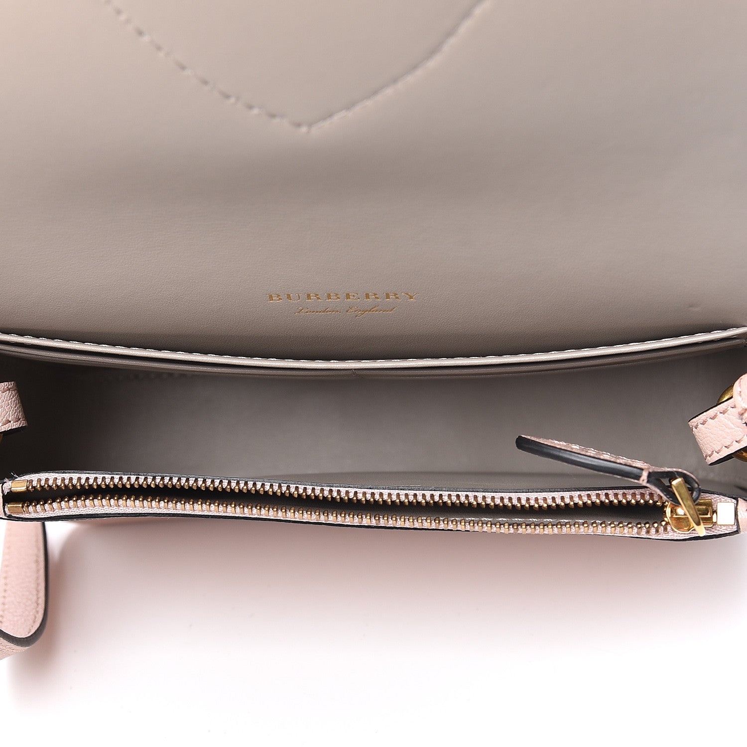 Burberry Goatskin Hampshire Crossbody Pale Ash Rose 5 of 13