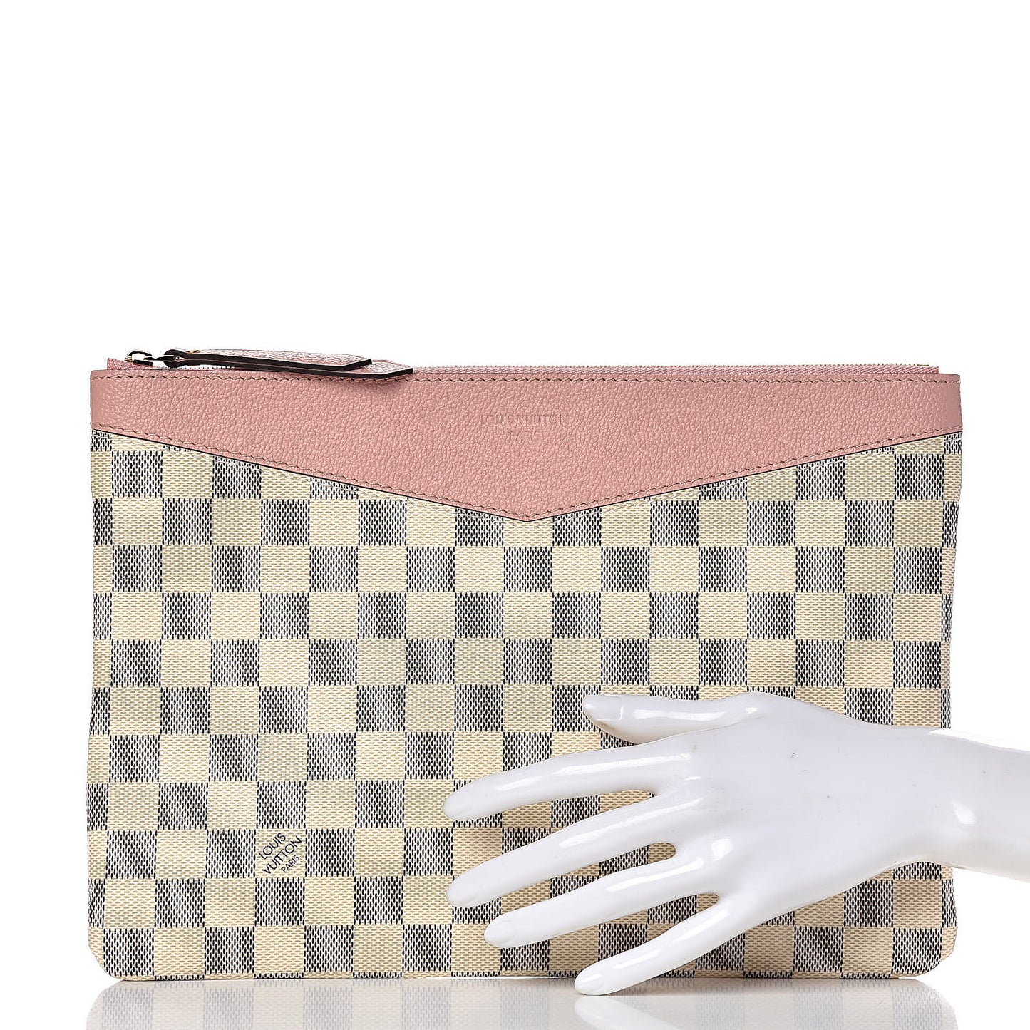 Damier Azur Daily Pouch Rose Poudre