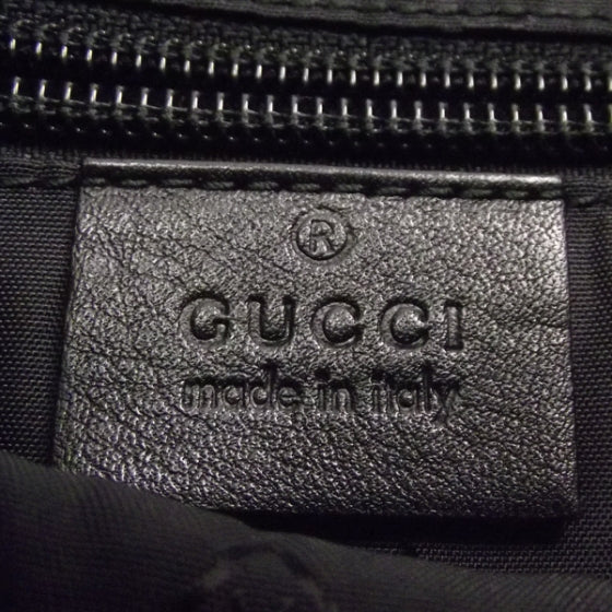 Gucci Guccissima Flat Messenger Bag Black 7 of 11