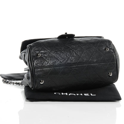 Chanel Leather Quilted Ritz Flap Bag Black 4 of 7