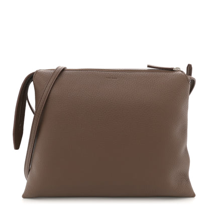 The Row Grained Calfskin Nu Twin Bag Dark Olive 1 of 10