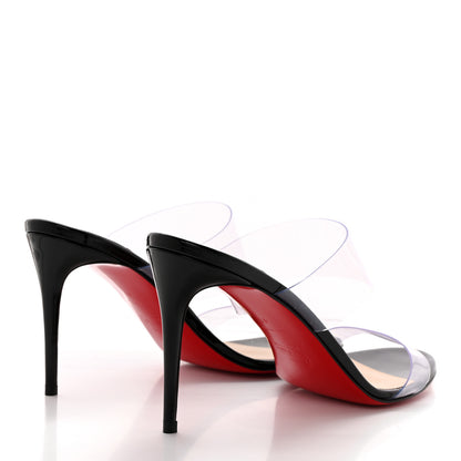 Christian Louboutin Patent PVC Just Nothing 85 Slide Sandals 41 Black 4 of 10