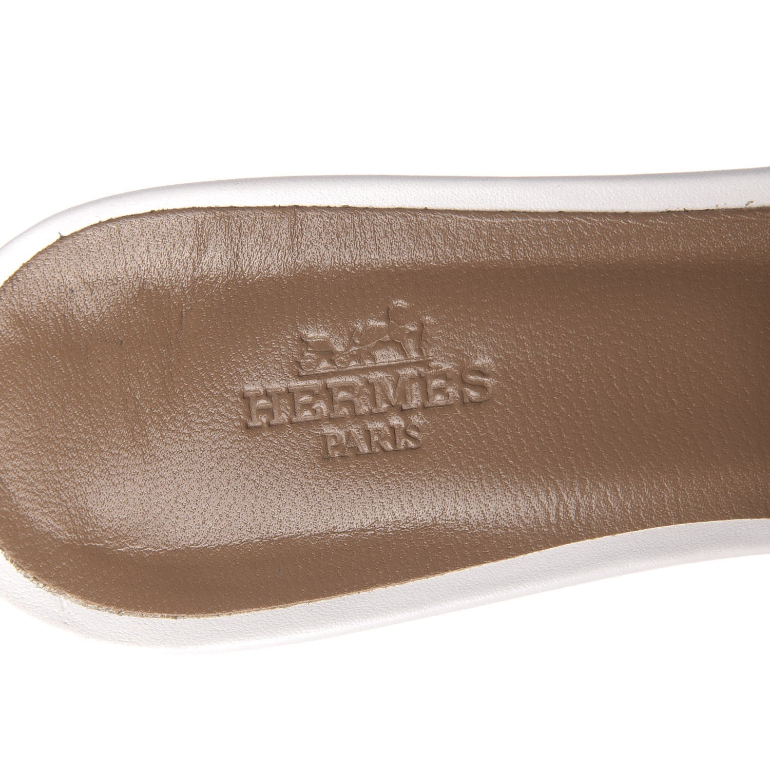 Hermes Calfskin Oasis Sandals 39 White 7 of 13