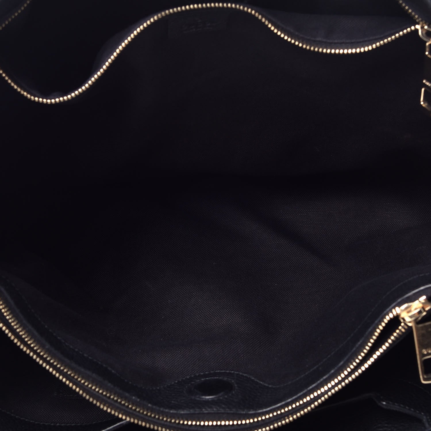 Gucci Calfskin Large Bamboo Shopper Tote Black 5 of 9