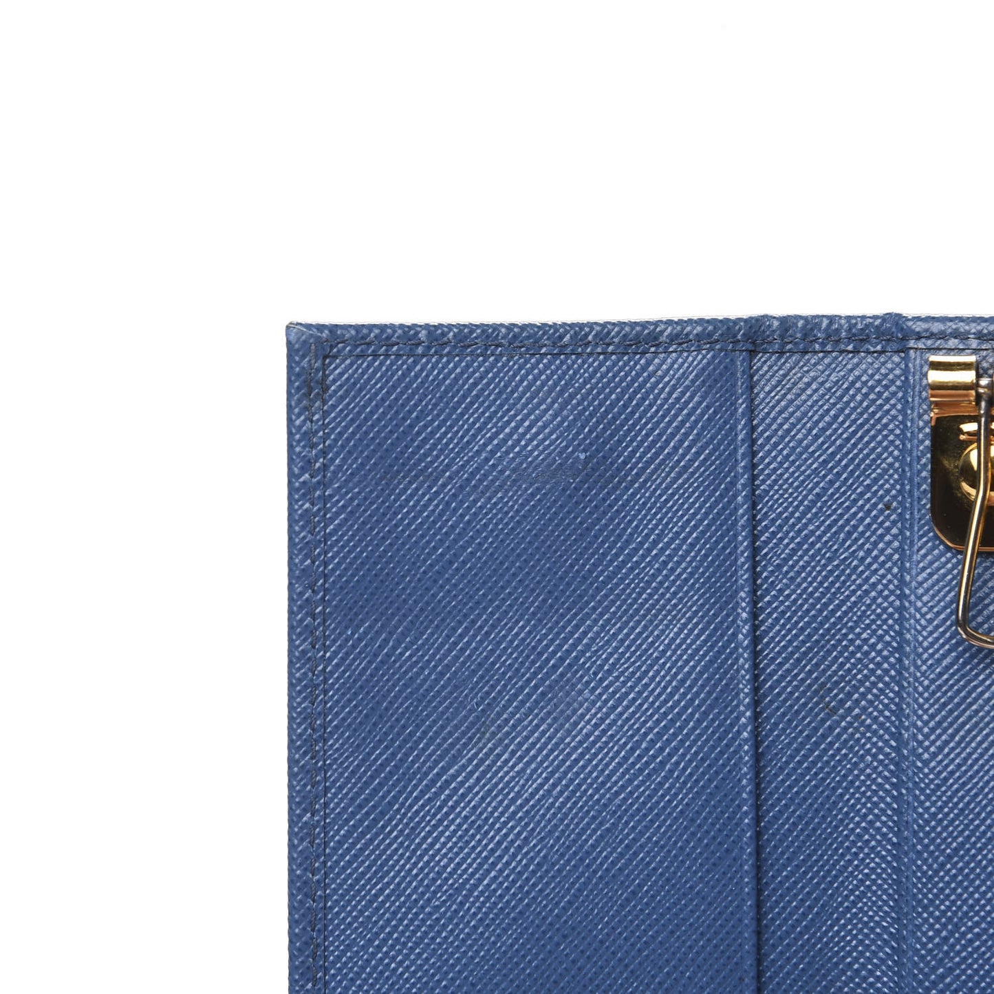 Saffiano Metal 6 Key Holder Cobalto