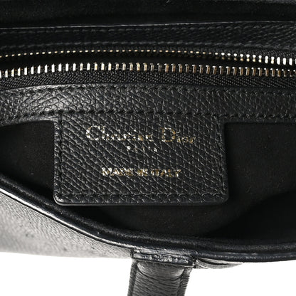 Christian Dior Grained Calfskin Saddle Bag Black 6 of 10