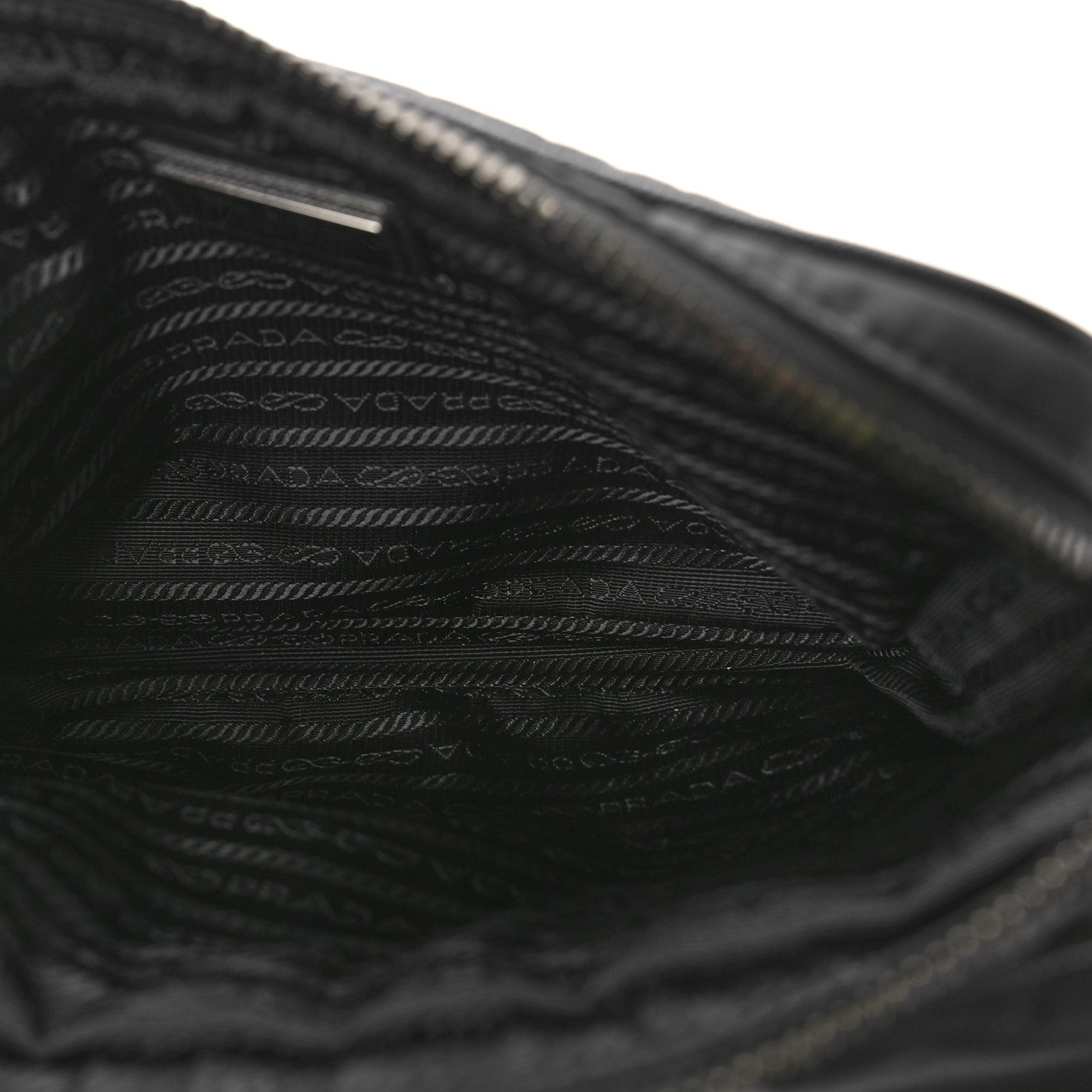 Prada Re-Nylon Saffiano Pocket Single Snap Buckle Shoulder Bag Black 5 of 8