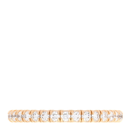 Cartier 18K Yellow Gold Diamond 2mm Etincelle de Cartier Wedding Band Ring 46 3.75 1 of 5