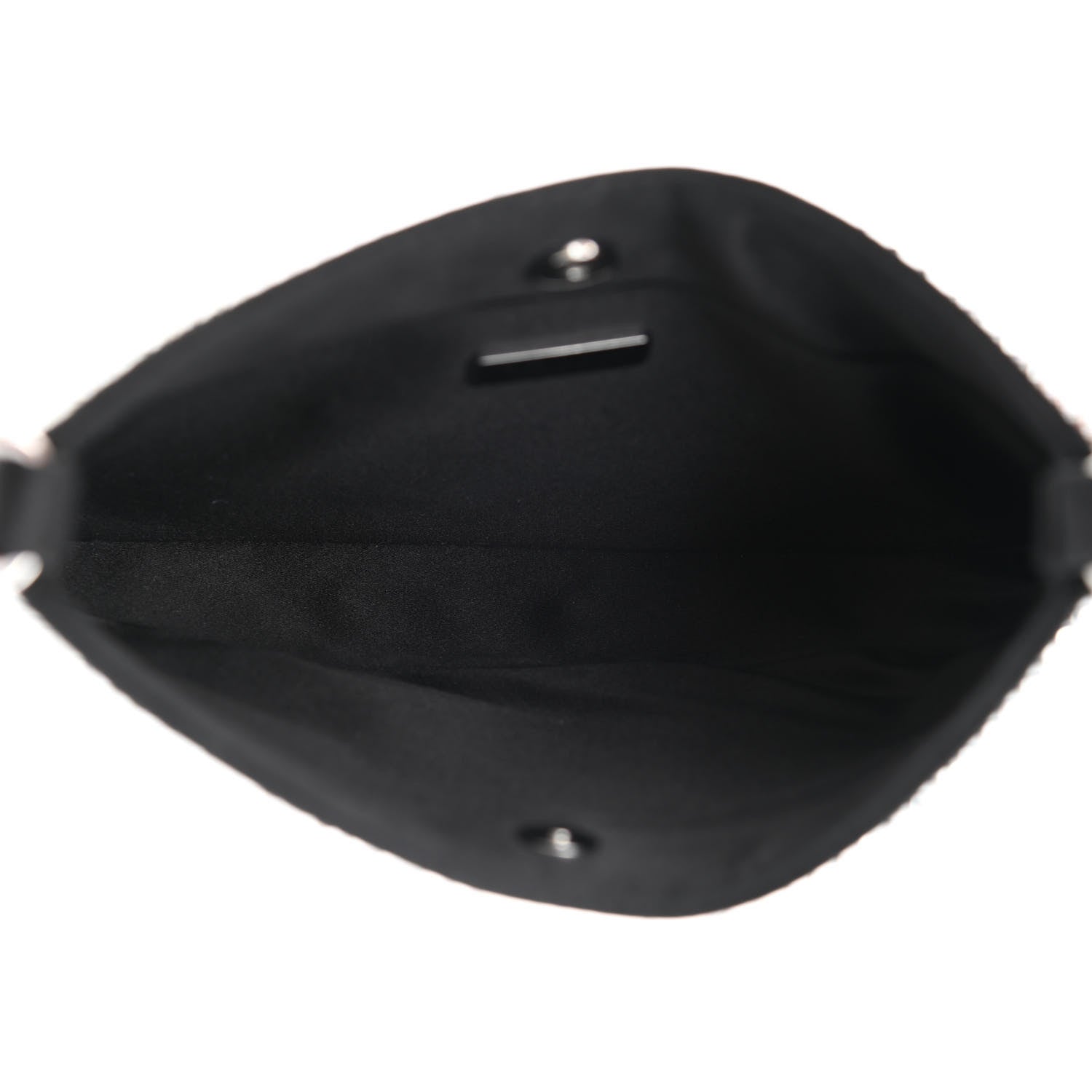 Prada Satin Crystal Cleo Adjustable Strap Shoulder Bag Metal 5 of 11