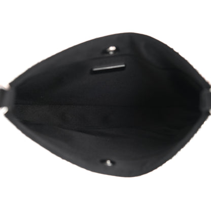 Prada Satin Crystal Cleo Adjustable Strap Shoulder Bag Metal 5 of 11