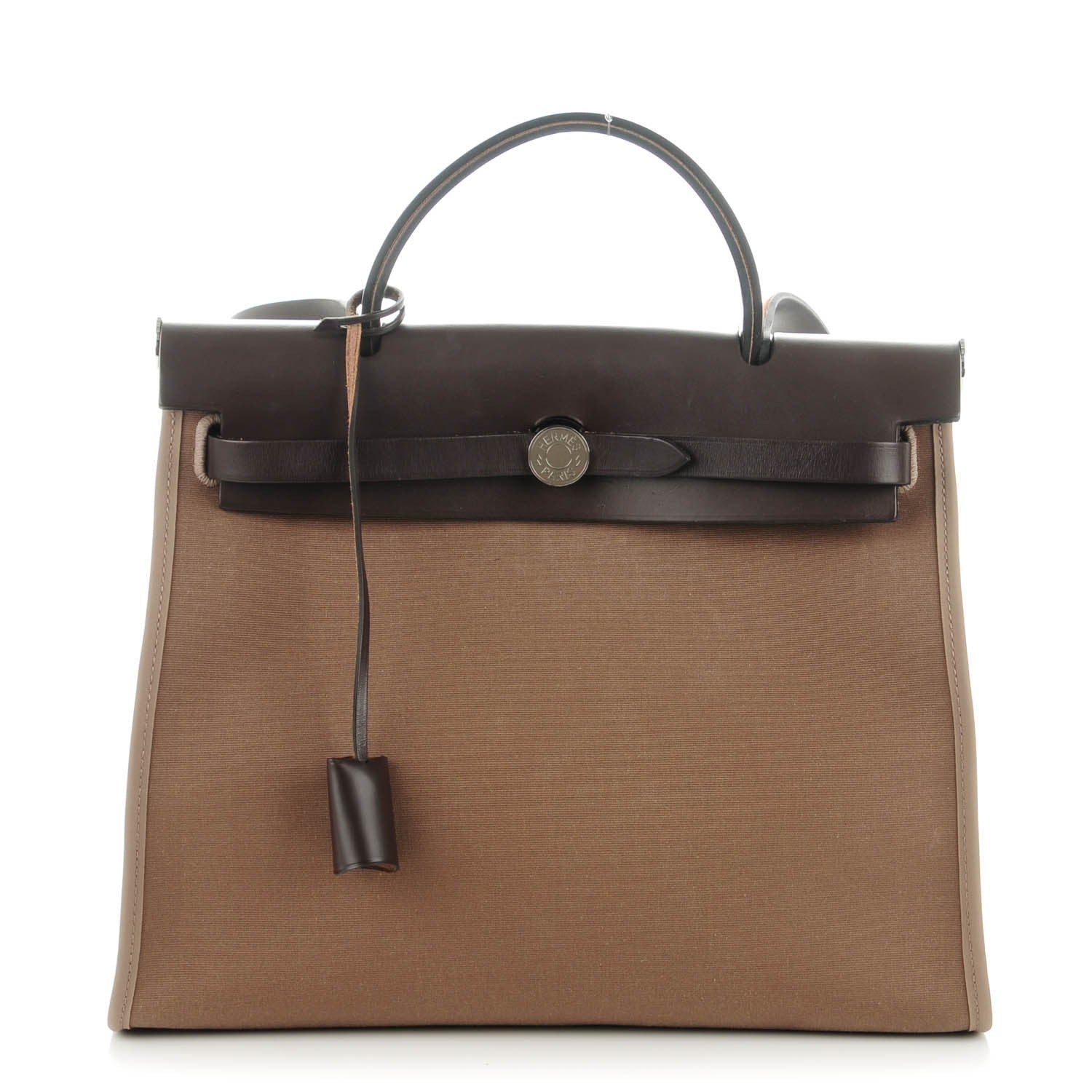 Hermes Vache Hunter Toile Herbag Zip 31 PM Etoupe Ebene 1 of 11