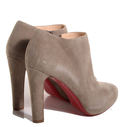 Christian Louboutin Suede VIcky 100 Ankle Boots 36 Grey 4 of 8