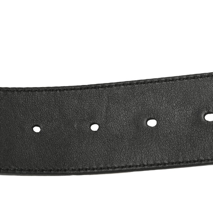 Gucci Textured Dollar Calfskin Nickel Double G 40mm Belt 85 34 Black 7 of 9