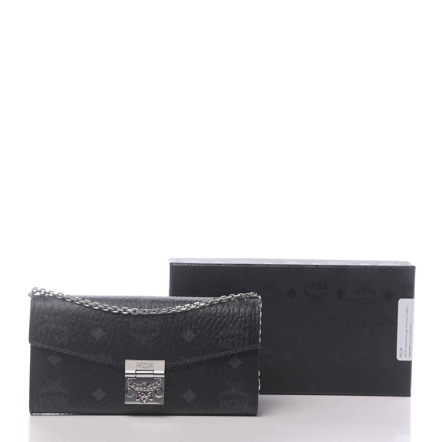 MCM Visetos Large Patricia Wallet On Chain Black 10 of 10