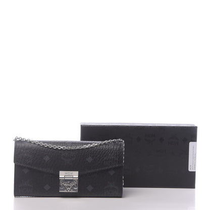 MCM Visetos Large Patricia Wallet On Chain Black 10 of 10