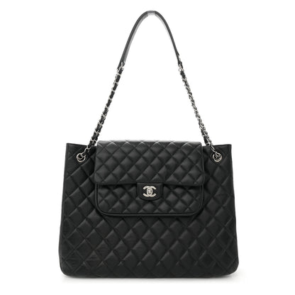 Chanel Caviar Quilted Flap Tote Black 1 of 10