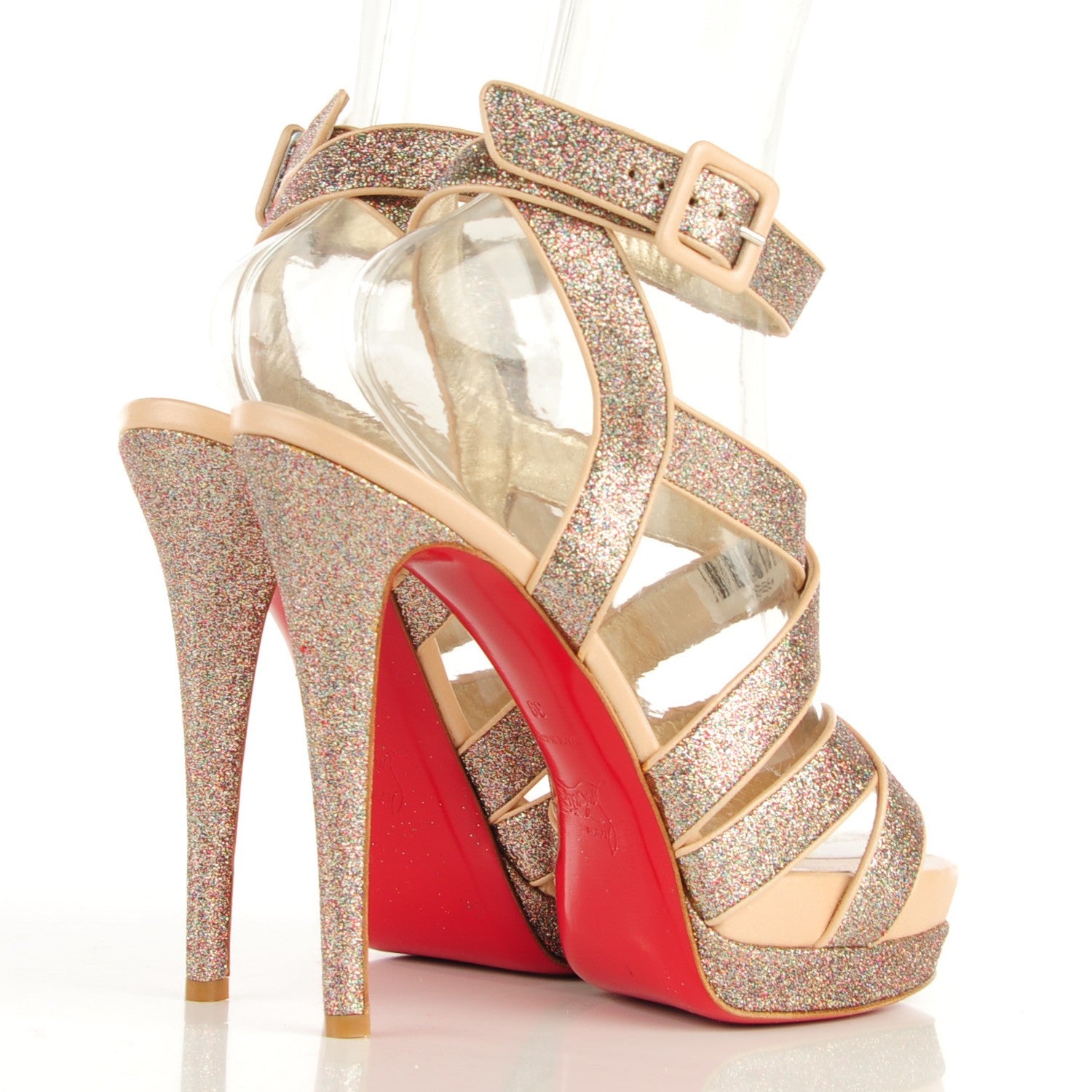 Christian Louboutin Glitter Staratata Platform Sandal 39 Multicolor 4 of 6