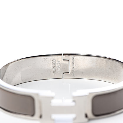 Hermes Enamel Clic Clac H Narrow Bracelet PM Marron Glace 5 of 6