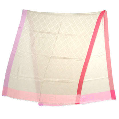 Chanel Cashmere Silk Diamond Logo Scarf 1 of 5