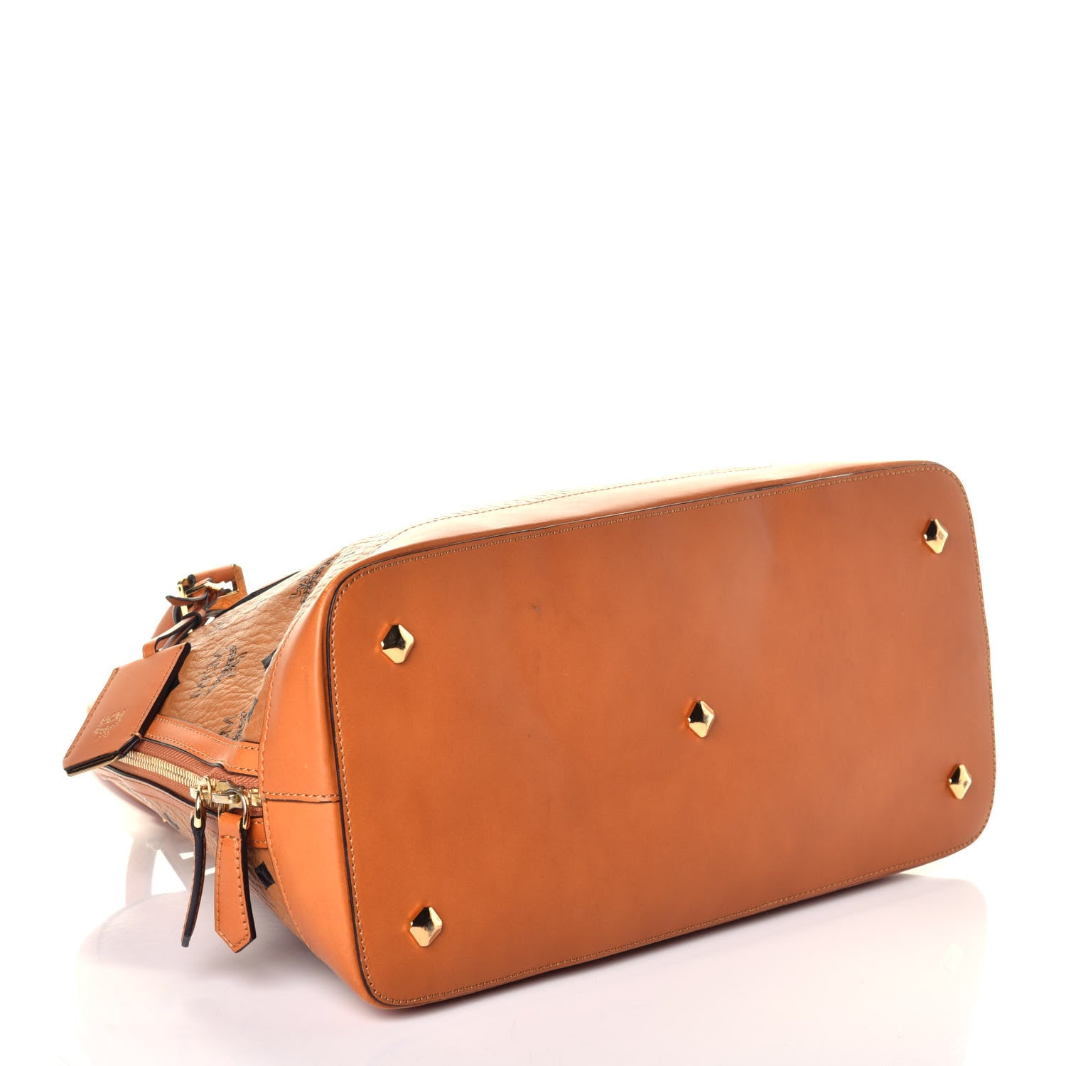 MCM Visetos Heritage Bowler Bag Cognac 4 of 9