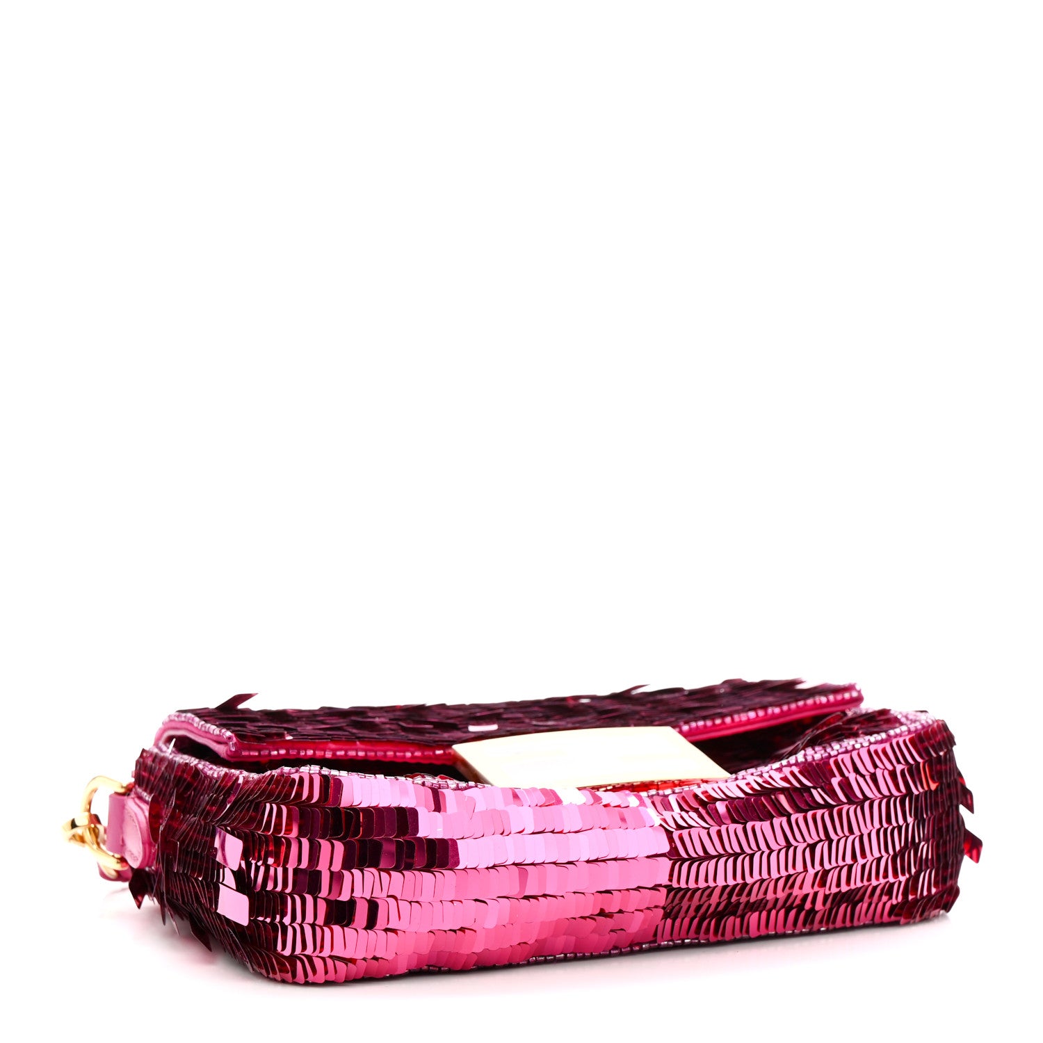 Fendi Sequin Paillettes Vitello Grace Sex and the City Mini Baguette Ciclamino Pilar 4 of 14