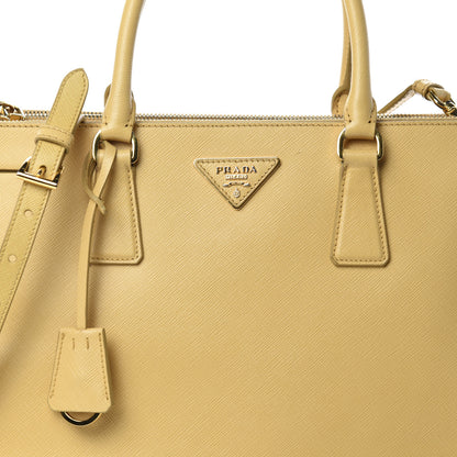 Prada Saffiano Medium Galleria Double Zip Tote Ginestra 12 of 12