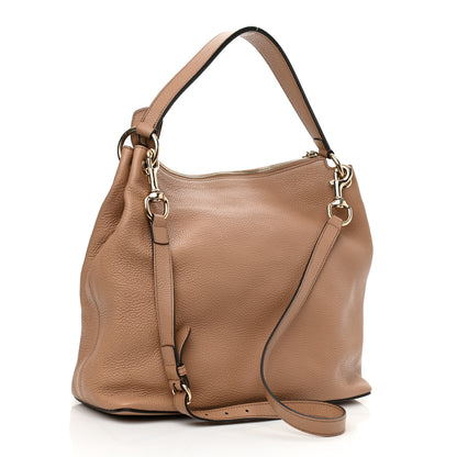 Gucci Pebbled Calfskin Large Soho Hobo Camelia 3 of 15