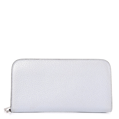 Christian Dior Metallic Bullcalf Diorissimo Voyageur Wallet Silver 1 of 9