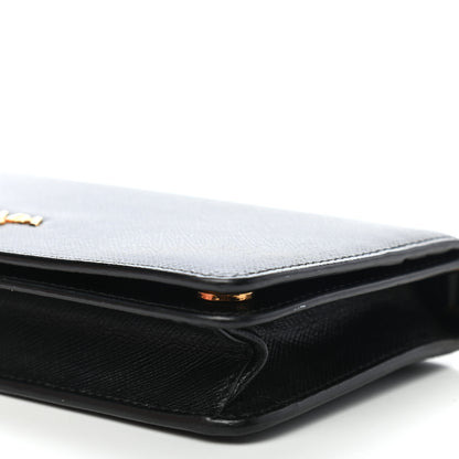 Prada Saffiano Metal Oro Mini Bag Black 14 of 15