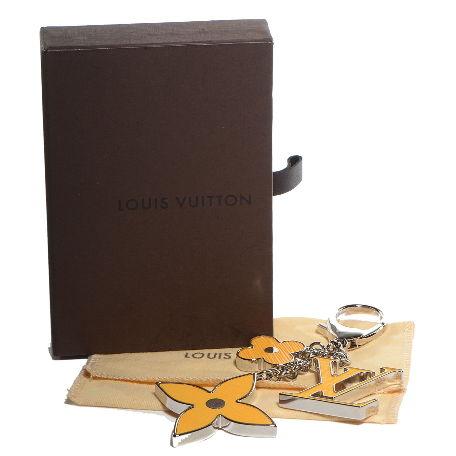 Louis Vuitton Fleur d'Epi Bag Charm Citron 5 of 5