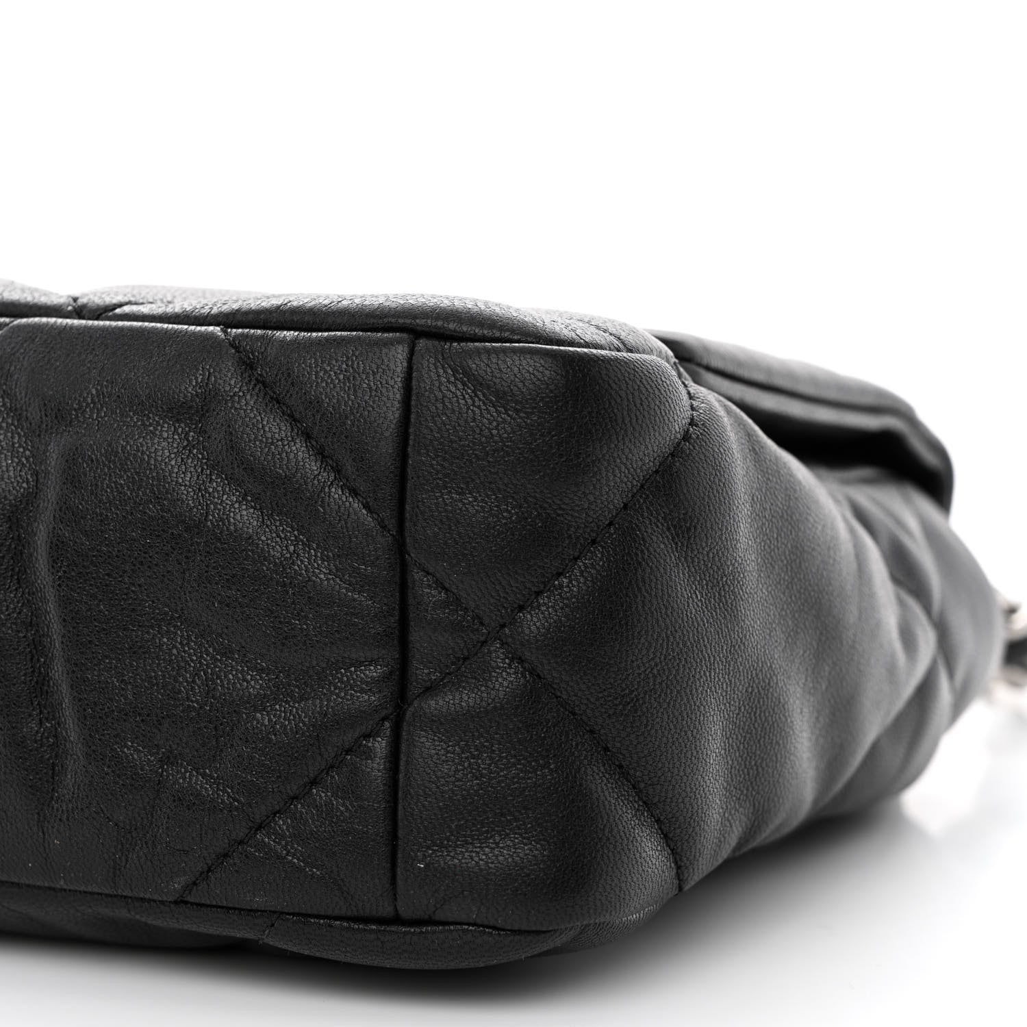 Chanel Shiny Goatskin Quilted Medium Chanel 19 Flap Black 10 of 10