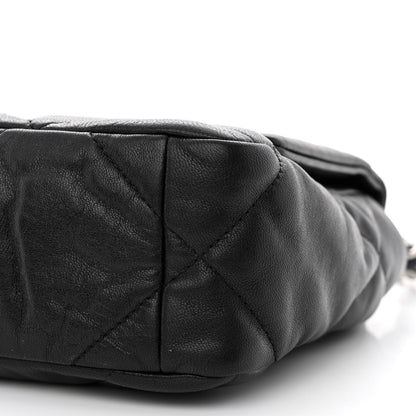 Chanel Shiny Goatskin Quilted Medium Chanel 19 Flap Black 10 of 10