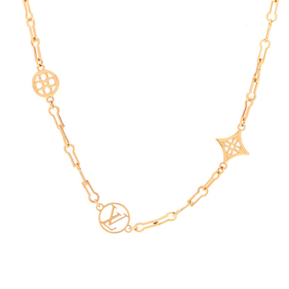 Louis Vuitton Metal Forever Young Short Necklace Gold 4 of 6