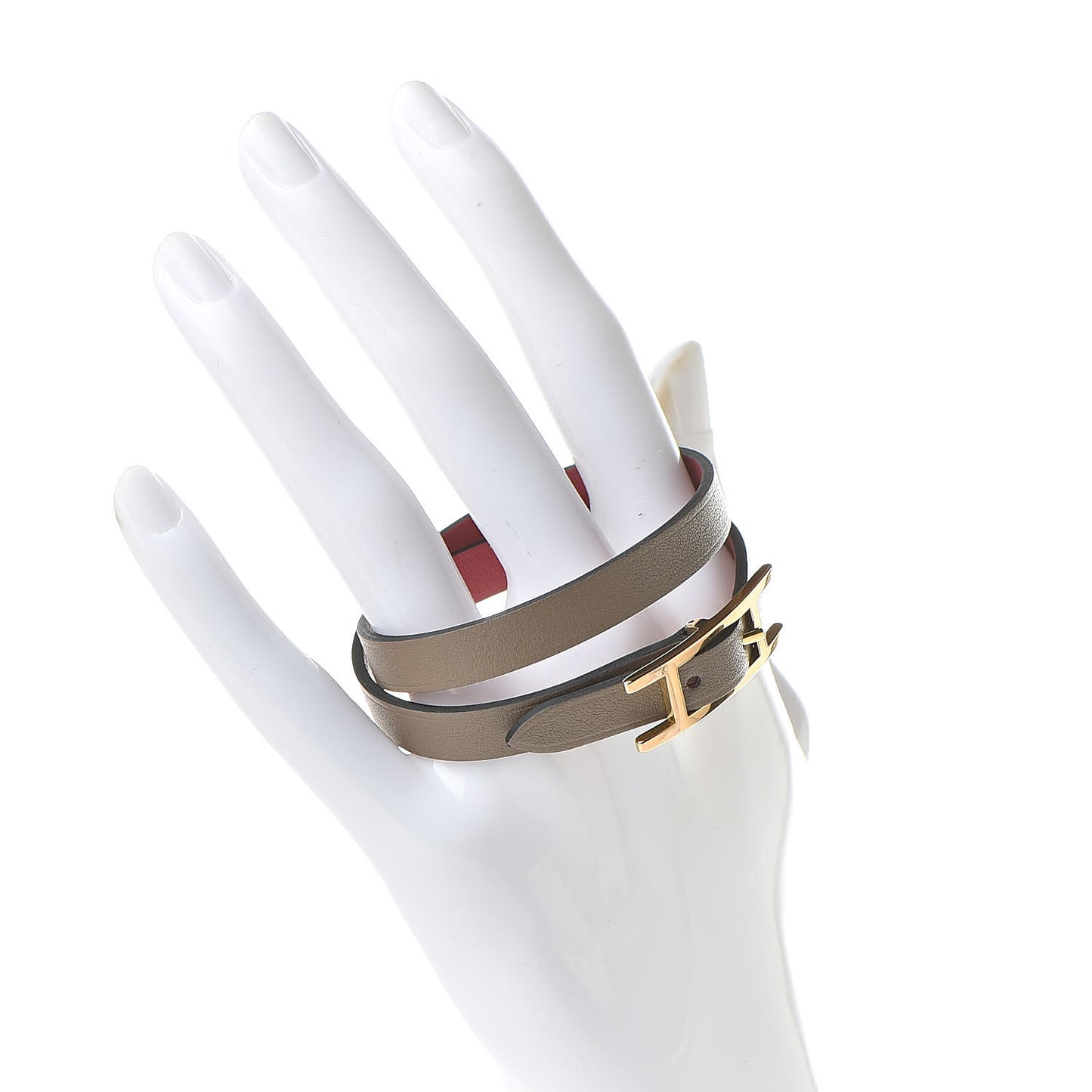 Swift Behapi Double Tour Bracelet T2 Gris Asphalte Bordeaux