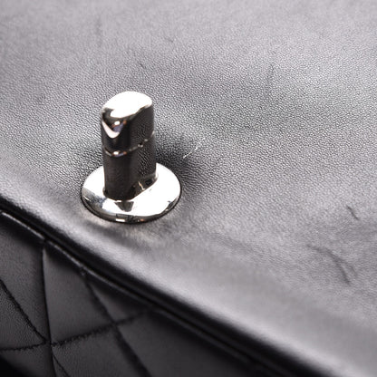 Chanel Shearling Lambskin Medium 100% Flap Black 10 of 10