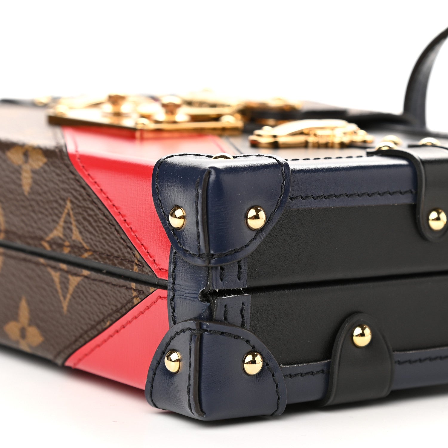Louis Vuitton Monogram Malletage Print Petite Malle Marine Rouge 8 of 8