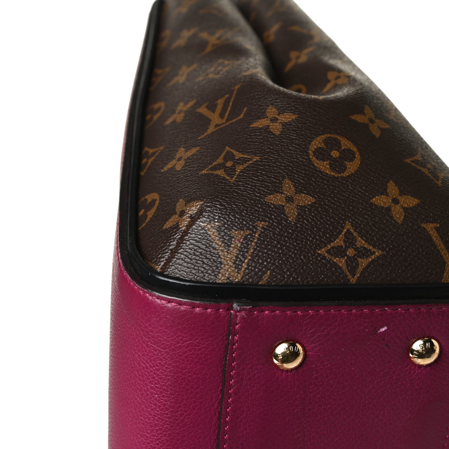 Louis Vuitton Calfskin Monogram Kimono Tote Grape 11 of 16