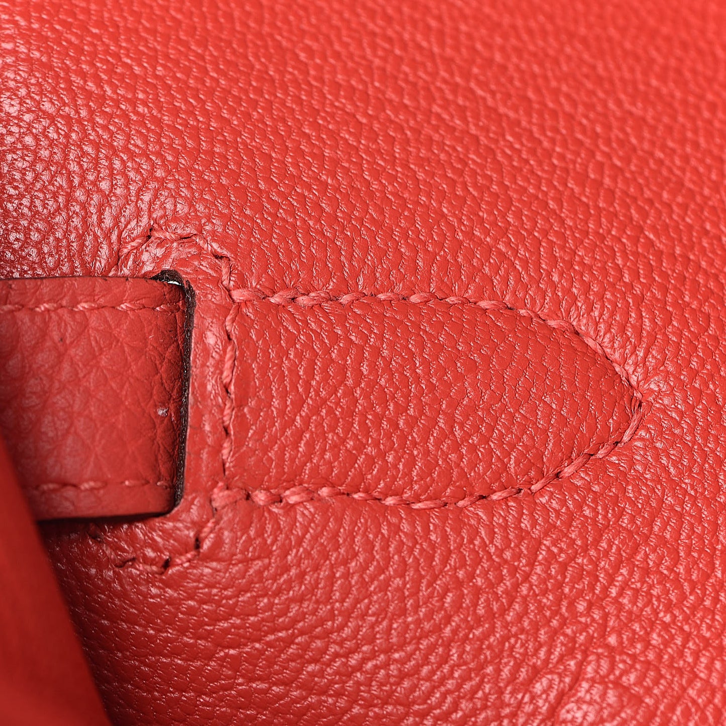 Togo Birkin 35 Rouge Pivoine