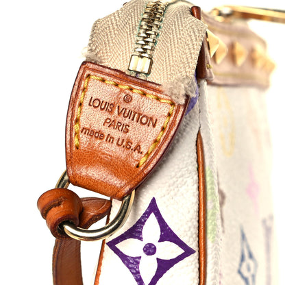 Louis Vuitton Monogram Multicolor Pochette Accessories White 5 of 12