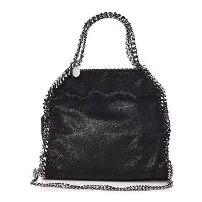 Stella McCartney Shaggy Deer Mini Falabella Fold Over Tote Black 1 of 7