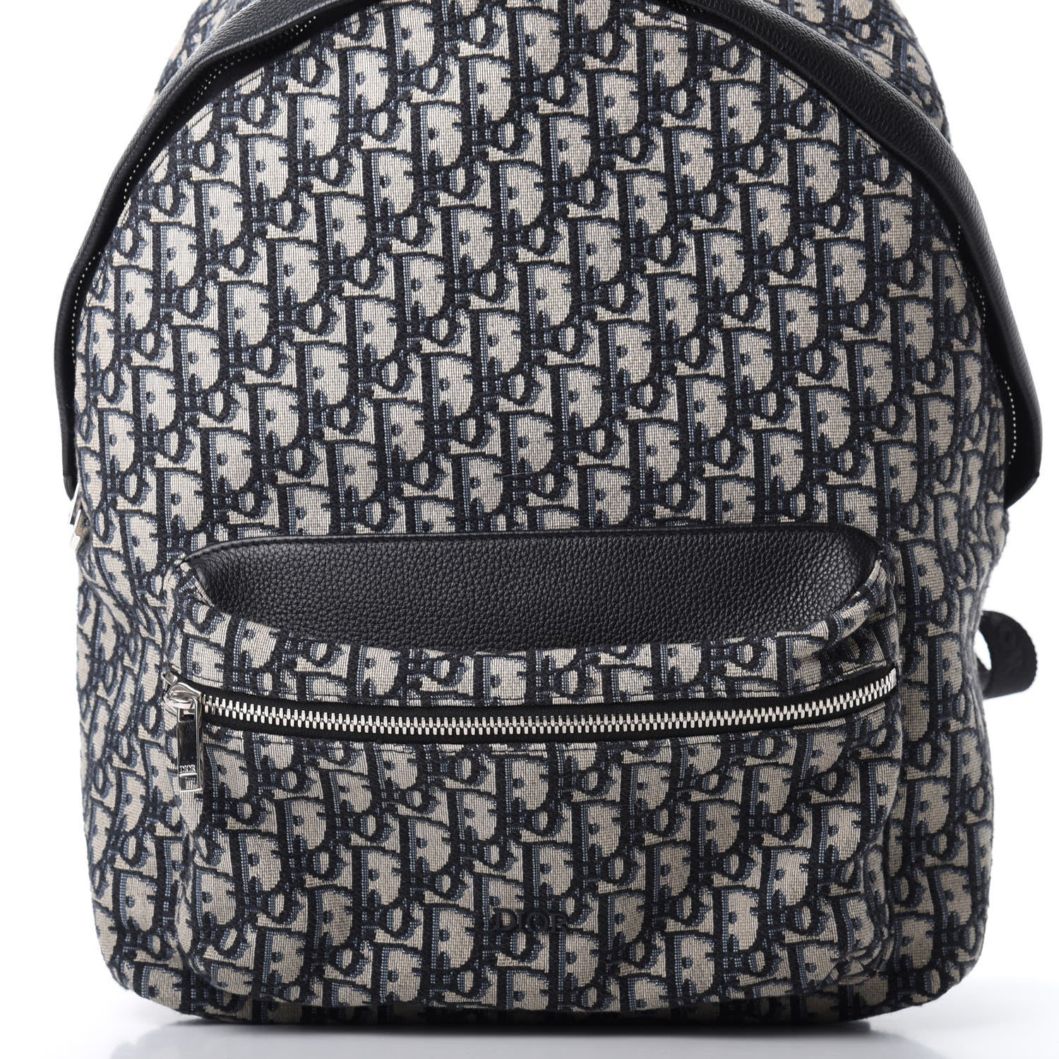 Christian Dior Oblique Calfskin Rider Backpack Beige Black 7 of 10