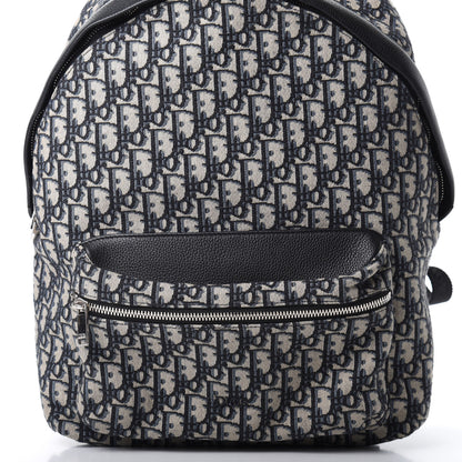 Christian Dior Oblique Calfskin Rider Backpack Beige Black 7 of 10