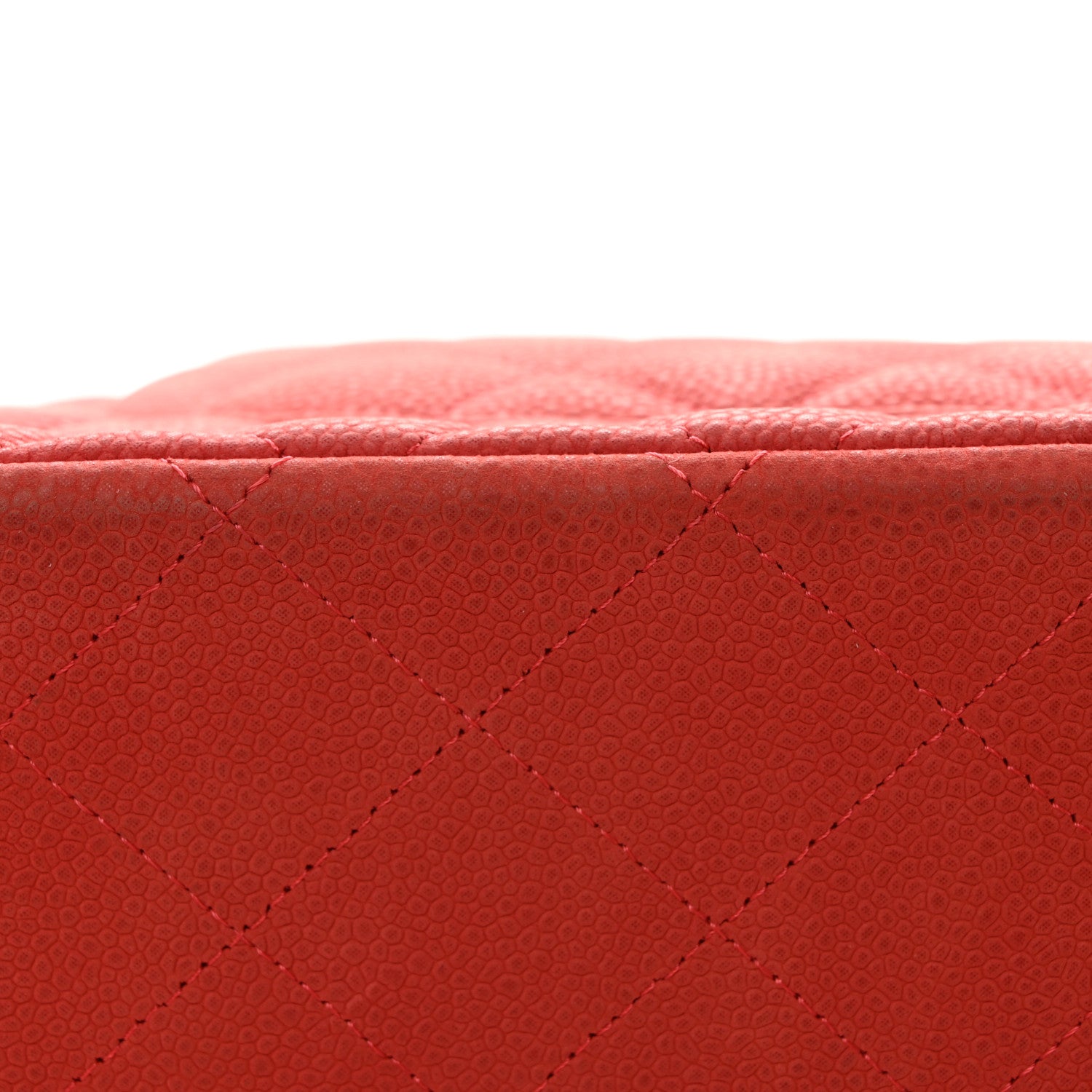 Chanel Iridescent Caviar Quilted Jumbo Double Flap Coral 16 of 17